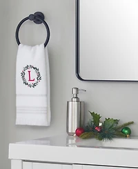 Skl Home Wreath Monogram Cotton Hand Towel, 16" x 26"