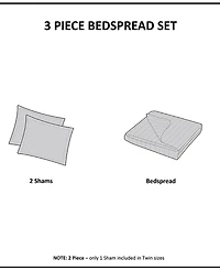 510 Design Oakley 3-Pc. Bedspread Set, Full/Queen