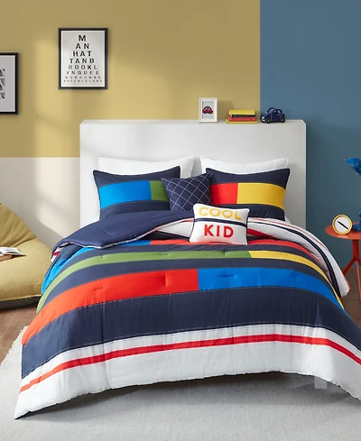 Intelligent Design Morris Stripe 5-Pc. Comforter Set, Full/Queen
