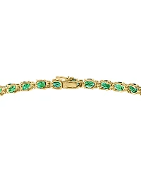 Effy Emerald (9-1/3 ct. t.w.) and Diamond (1/4 Tennis Bracelet 14k Gold (Also Available Brasilica by Sapphire)