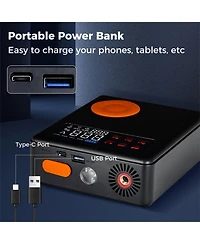 Sugift Jump Starter with Air Compressor 2000A 12V Car Battery with 150PSI Digital Tire Inflator