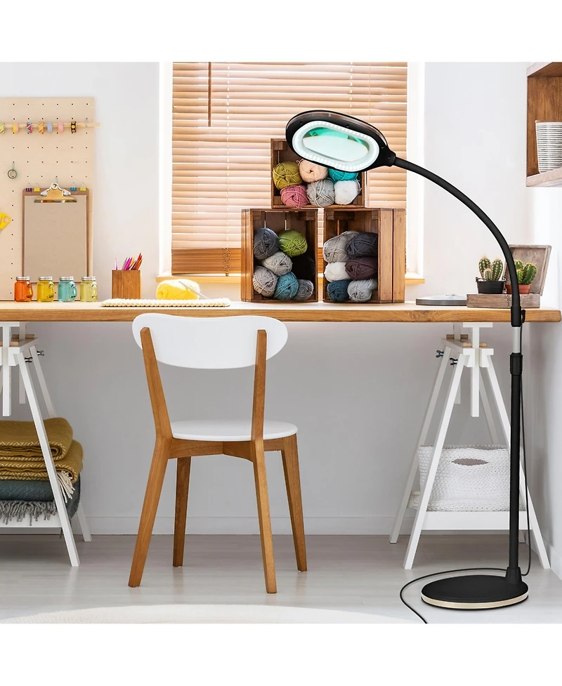 Lightview Pro Led 3-in-1 Magnifier Floor or Desk Lamp (1.75x) 3 Diopter