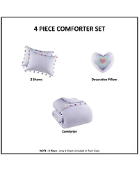 Intelligent Design Tessa Tassel 4-Pc. Comforter Set, Full/Queen