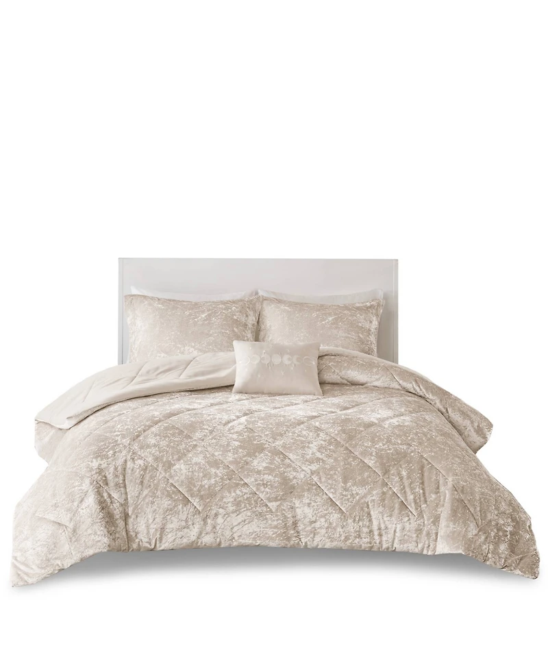 Intelligent Design Felicia Velvet 3-Pc. Comforter Set, Twin/Twin Xl