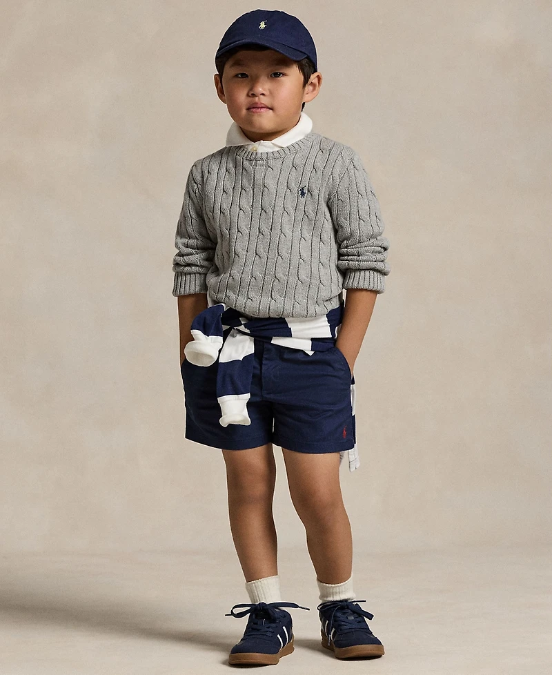 Polo Ralph Lauren Toddler and Little Boys Cable-Knit Cotton Sweater