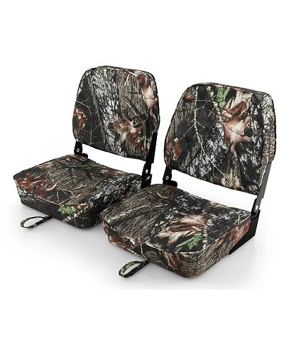 Sugift 2-Piece Folding Boat Seat Set with Sponge Padding