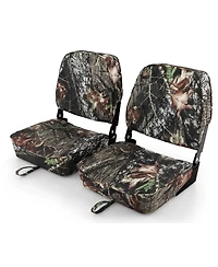 Sugift 2-Piece Folding Boat Seat Set with Sponge Padding