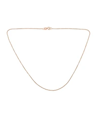 Bling Jewelry Ultra Thin 018 Gauge 0.5MM Thin14K Yellow White Rose Gold Rolo Curb Cable Chain Necklace 16 Inch