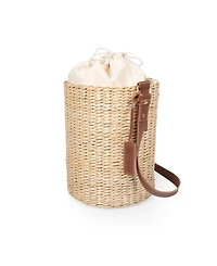 Picnic Time Palermo Rush Insulated Bucket Tote with Leather Straps