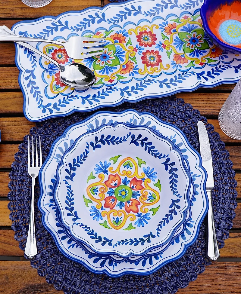 Certified International Flores Set of 4 All Purpose Bowl 8.5" x 2", Service For 4