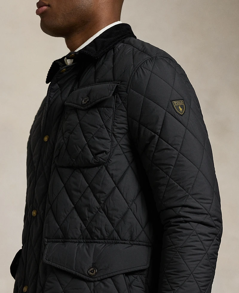 Polo Ralph Lauren Men's Big & Tall Beaton Quilted Water-Repellent Full-Zip Jacket