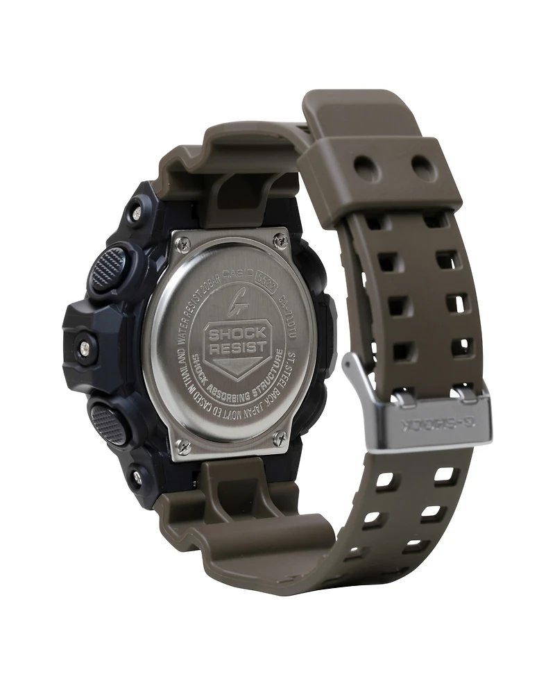 G-Shock Men's Japanese Quartz Black Resin Watch, 53.4mm, GA710TU-1A3