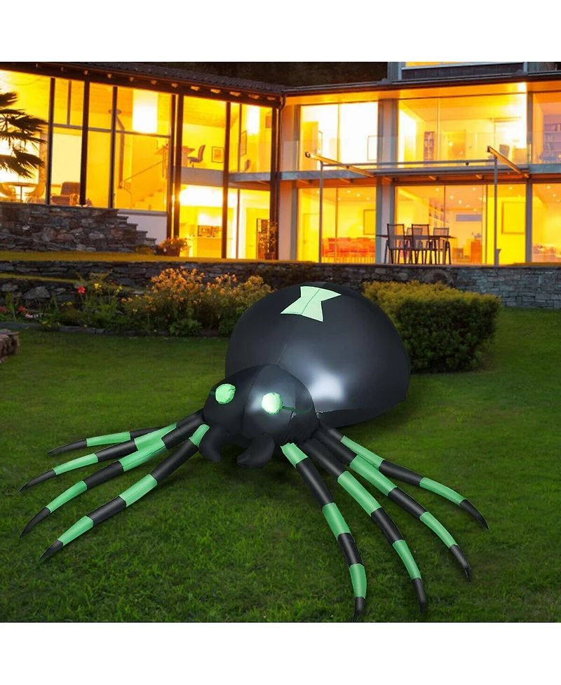 Skonyon 6 Feet Halloween Inflatable Blow-Up Spider
