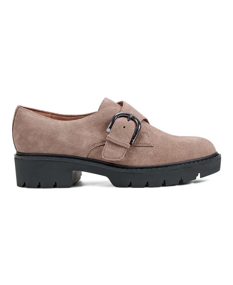 Easy Spirit Women's Kasen eFlex Buckle Lug Sole Oxfords