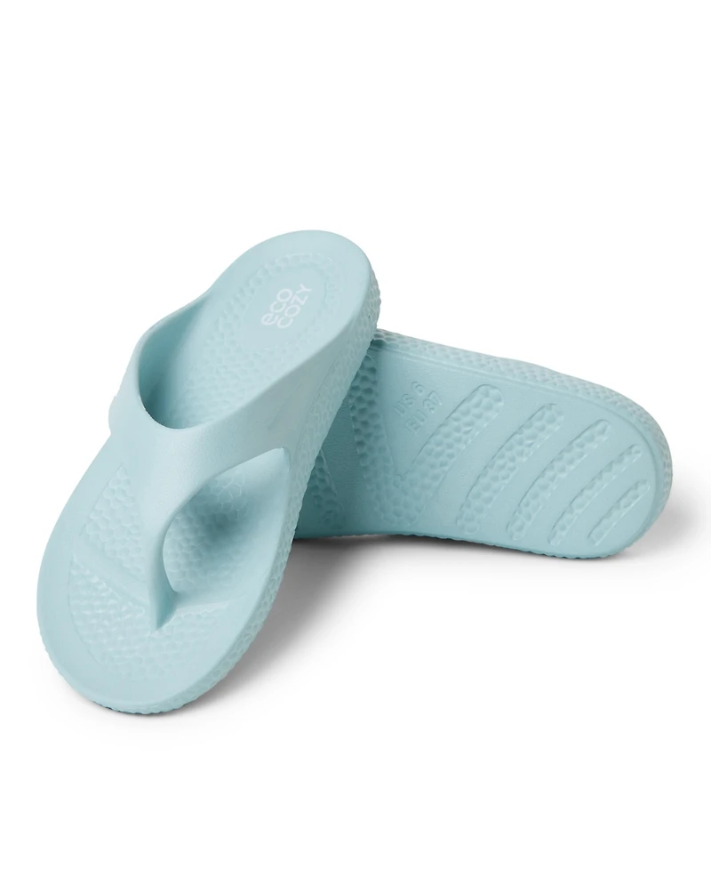 EcoCozy by Dearfoams Women's Sustainable Comfort Thong Sandal