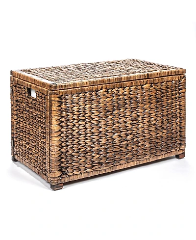 Jonathan Y Anada Handwoven Wicker Weave Storage Trunk