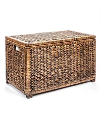 Jonathan Y Anada Handwoven Wicker Weave Storage Trunk