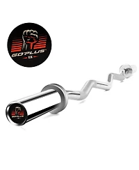 Sugift 47 Inch Chrome Steel Home Gym Fitness Equipment Bar
