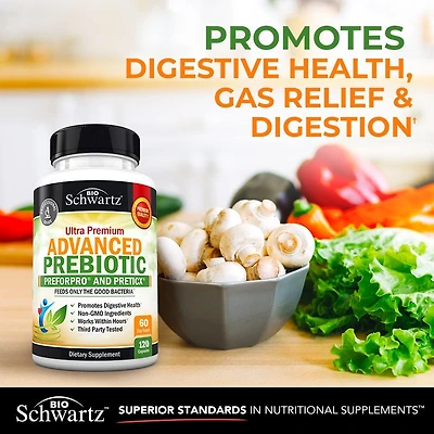 Prebiotics for Advanced Gut Health - Immune System Support