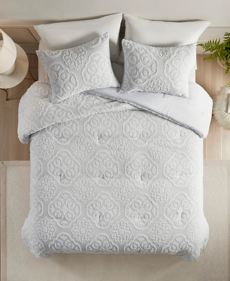 Madison Park Everly Woven Medallion 3-Pc. Comforter Set, King/California King