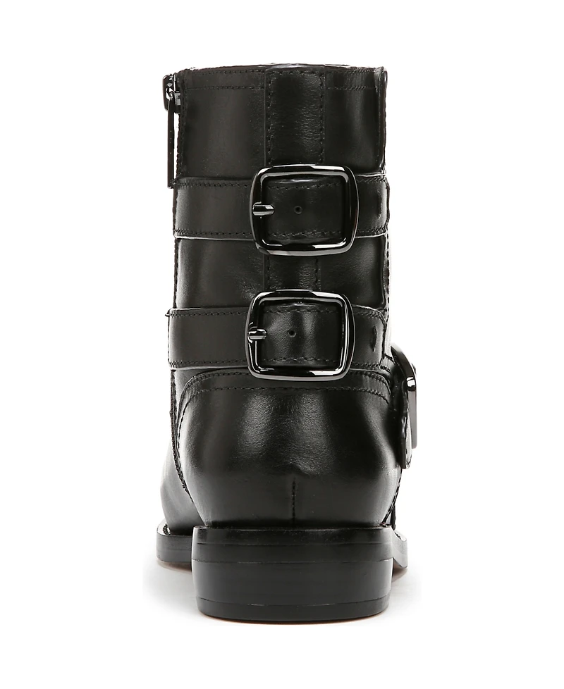 Franco Sarto Women's Prina Block Heel Moto Ankle Boots