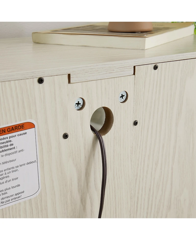 Simplie Fun Lighted Glass Display Cabinet with Adjustable Shelves