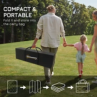 Reversible Outdoor Plastic Rug with Carry Bag
