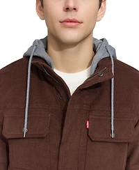 Levi's Men's Hooded Corduroy Zip Jacket