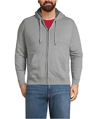Lands' End Big & Tall Serious Sweats Full Zip High Pile Fleece Hoodie