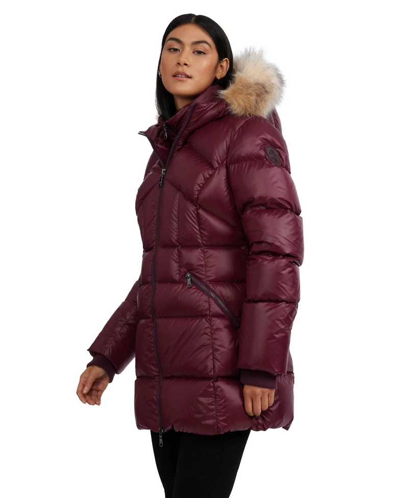 Pajar Women's Ares Fixed Hood Puffer with Fixed Bib