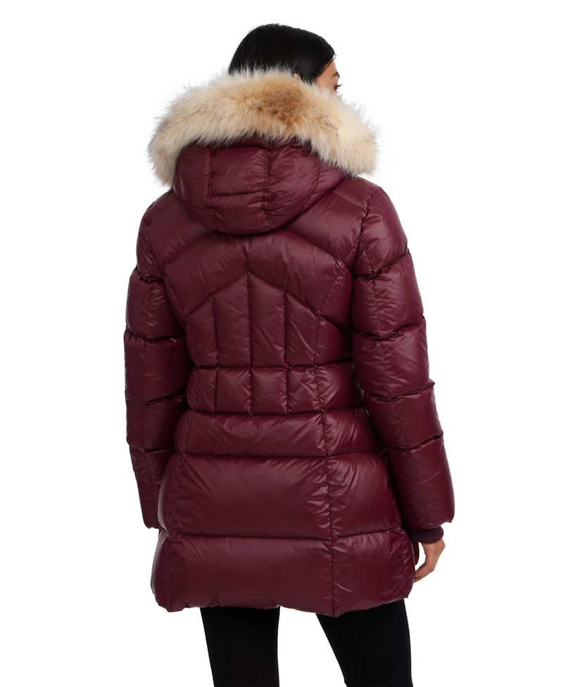 Pajar Women's Ares Fixed Hood Puffer with Fixed Bib