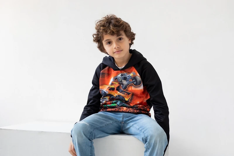 Monster Jam Little Boys Fleece Pullover Hoodie