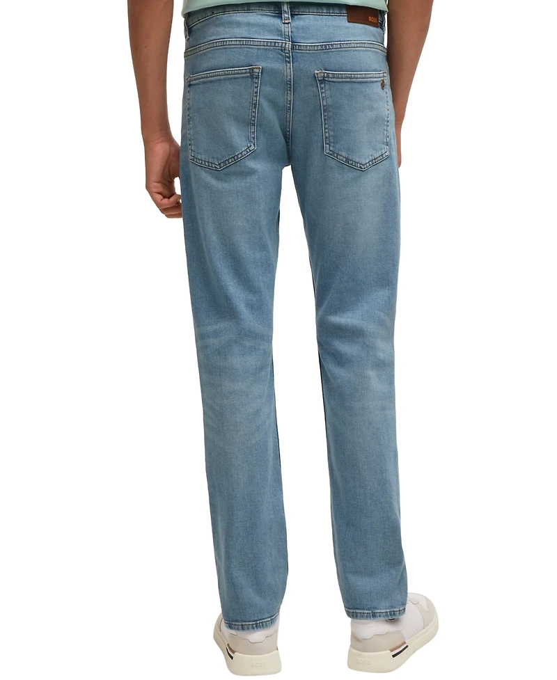 Boss by Hugo Men's Delaware Slim-Fit Bright-Blue Jeans