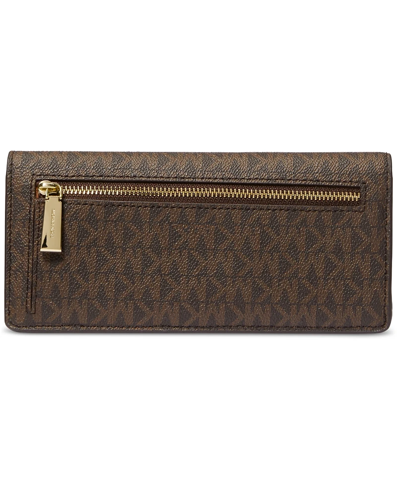 Michael Michael Kors Jet Set Logo Large Flat Wallet