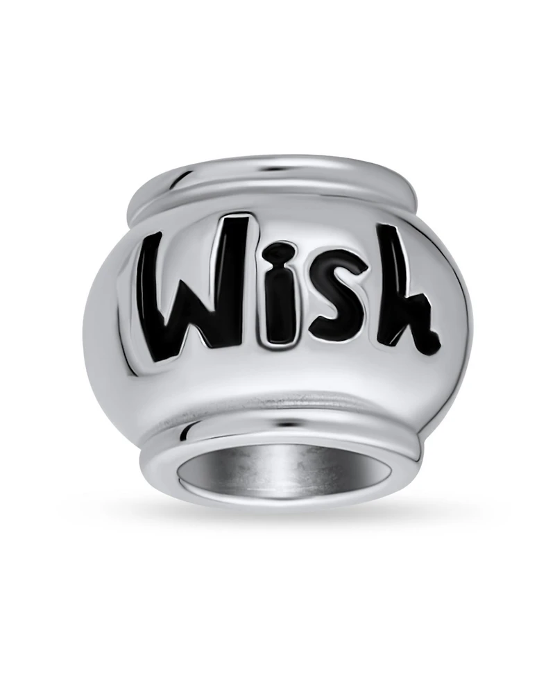 Bling Jewelry Hope Believe Survivor Message Charm Bead Sterling Silver for European Bracelet