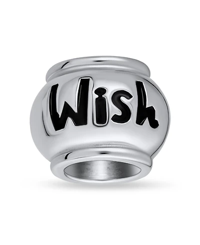 Bling Jewelry Hope Believe Survivor Message Charm Bead Sterling Silver for European Bracelet