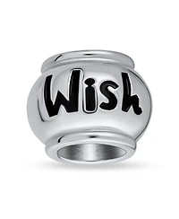 Bling Jewelry Hope Believe Survivor Message Charm Bead Sterling Silver for European Bracelet