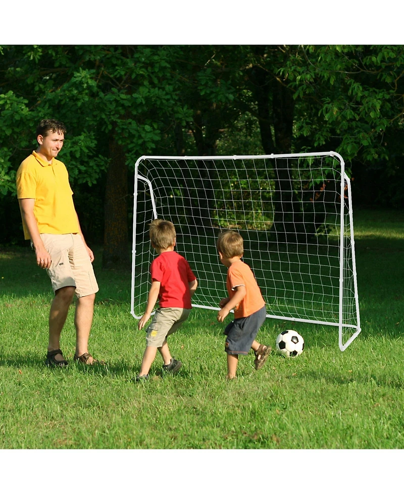 Skonyon Soccer Goal for Backyard with Heavy Duty Frame and Ground Stakes