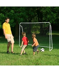 Skonyon Soccer Goal for Backyard with Heavy Duty Frame and Ground Stakes