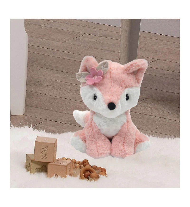 Lambs & Ivy Friendship Tree Plush Pink Woodland Fox Stuffed Animal Toy - Autumn
