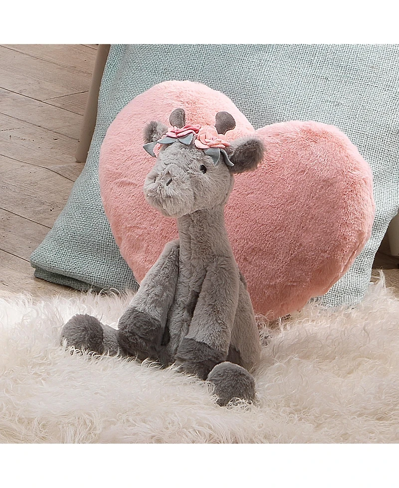 Lambs & Ivy Giraffe and a Half Gray Plush Stuffed Animal Toy - Skylar