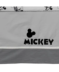 Lambs & Ivy Disney Baby Magical Mickey Mouse 3-Piece Crib Bedding Set - Gray
