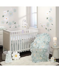 Lambs & Ivy Sweet Daisy Lovey White Flower Plush Security Blanket
