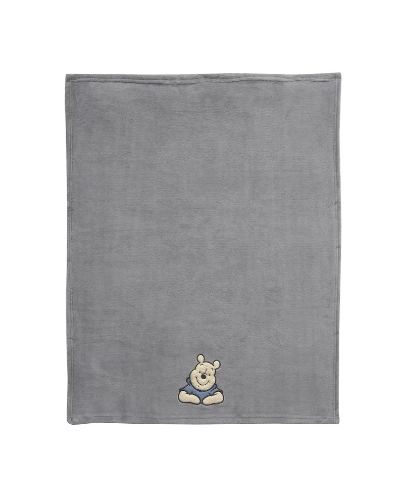 Lambs & Ivy Disney Baby Forever Pooh Gray Bear Baby Blanket by