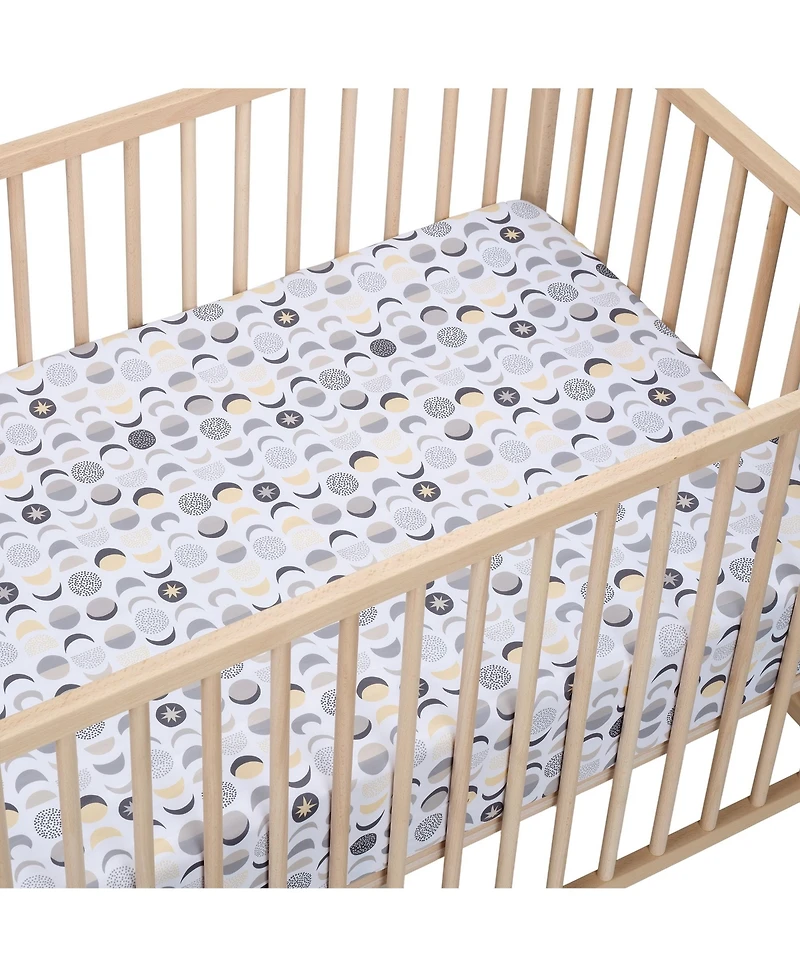 Bedtime Originals Celestial Moon/Stars 2-Pack Fitted Crib/Toddler Sheet Set