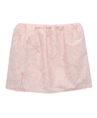 Lambs & Ivy Petals Gray/Pink Sateen Cotton Floral 3-Piece Baby Crib Bedding Set