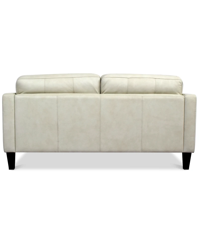 Pezley Leather Loveseat, Created for Macy's