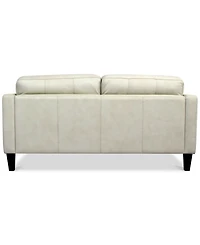 Pezley Leather Loveseat, Created for Macy's
