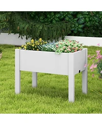 Raised Garden Bed with Water Level Indicator Drainage Hole for Vegetables Outdoor