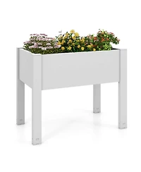 Raised Garden Bed with Water Level Indicator Drainage Hole for Vegetables Outdoor